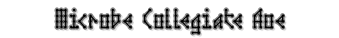Microbe Collegiate AOE font